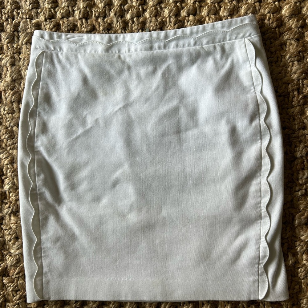 Banana Republic White Mini Skirt